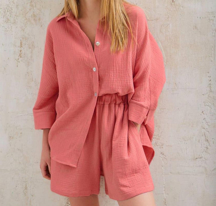 Lauren - Effortless Button-Up Lounge Set