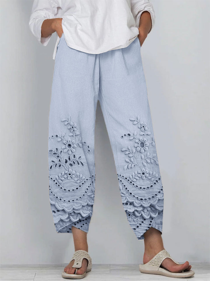 Noelya - Printed Lace Pants