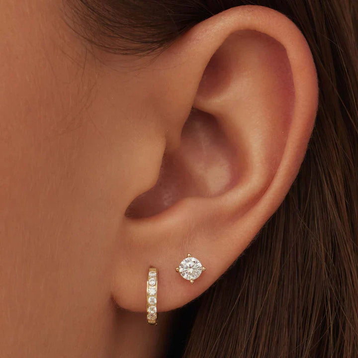 Josephine Brillane Stone Earrings Set | Gold