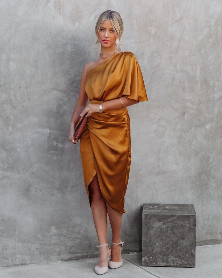 Alessira - Elegant One-Shoulder Dress