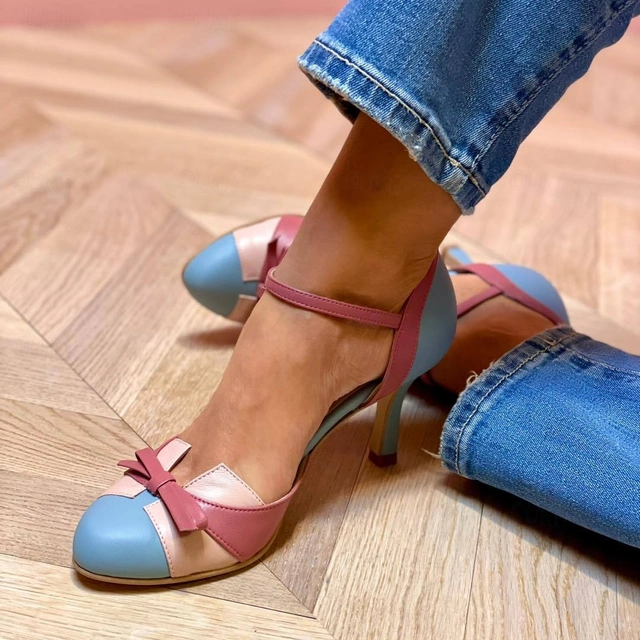 Meca - Retro Colorblock Heels