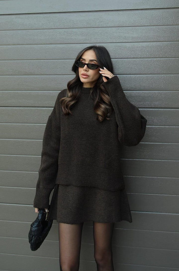 Rena - Minimalist Sweater and Skirt Set