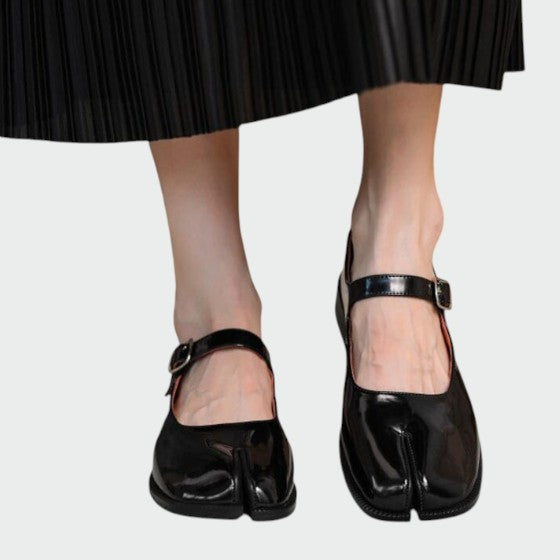 Olivia - Split-Toe Buckle Mary Jane Shoes