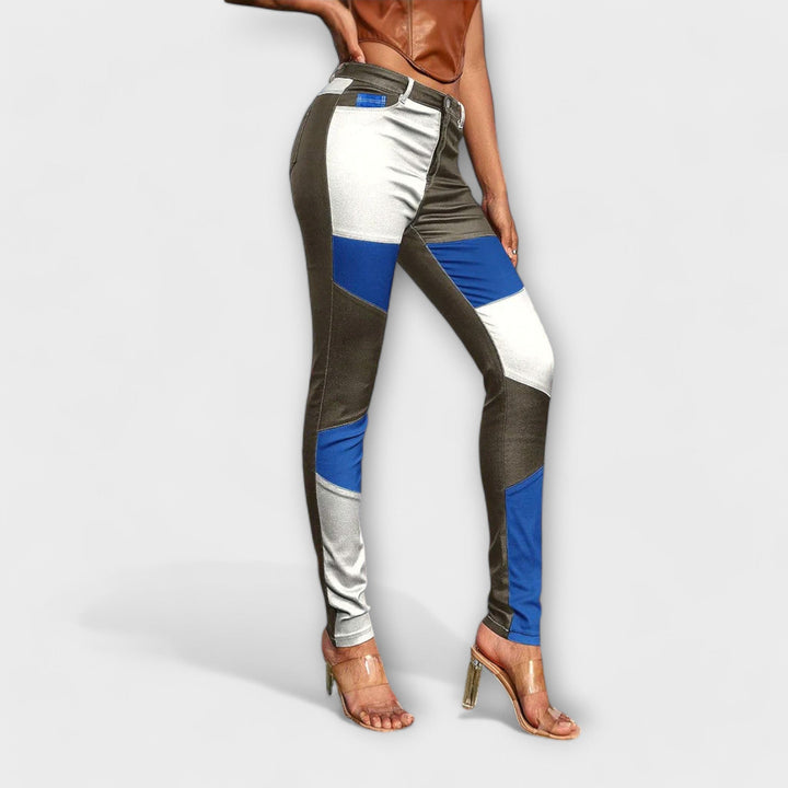 Calliope - Colorblock Skinny Pants