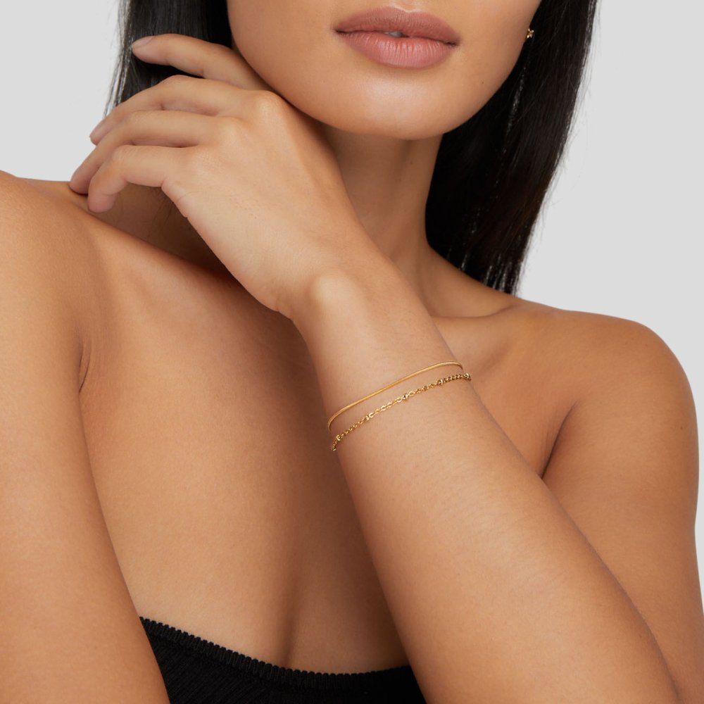 Alice Gold Layered Bracelet