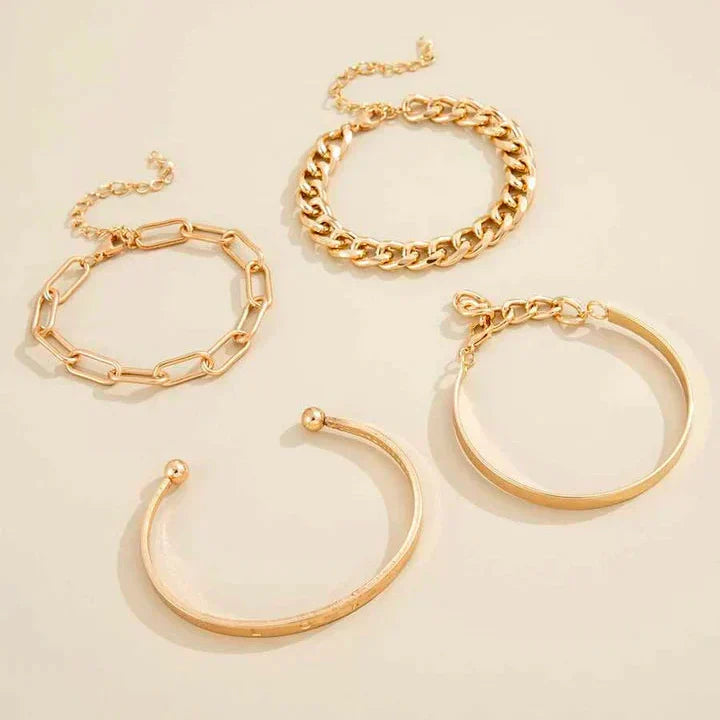 Celeste Bracelet Set | Gold