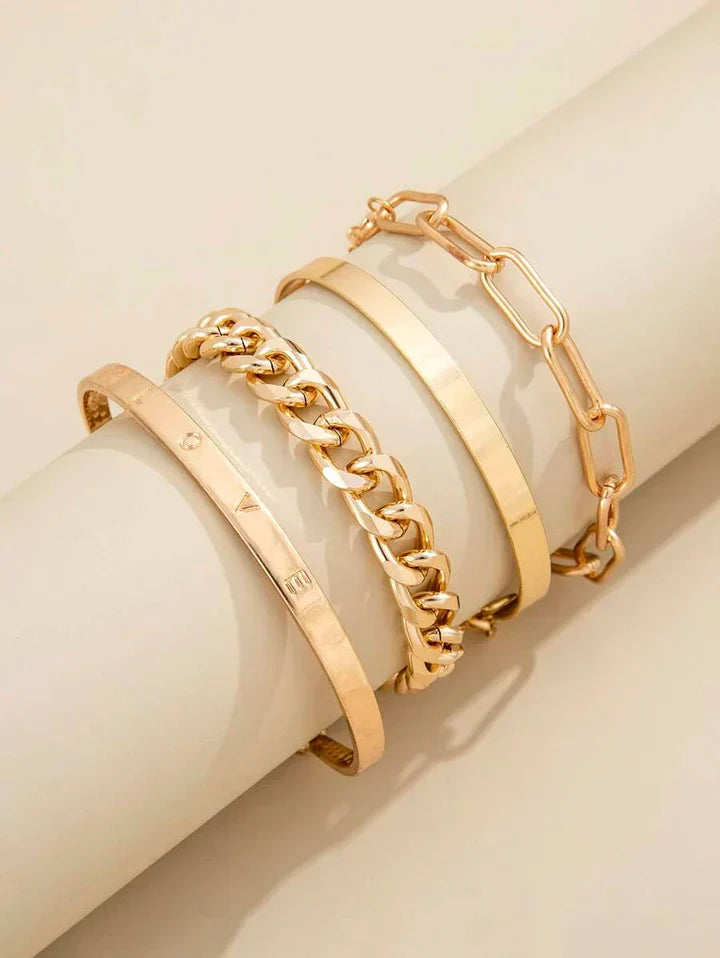 Celeste Bracelet Set | Gold