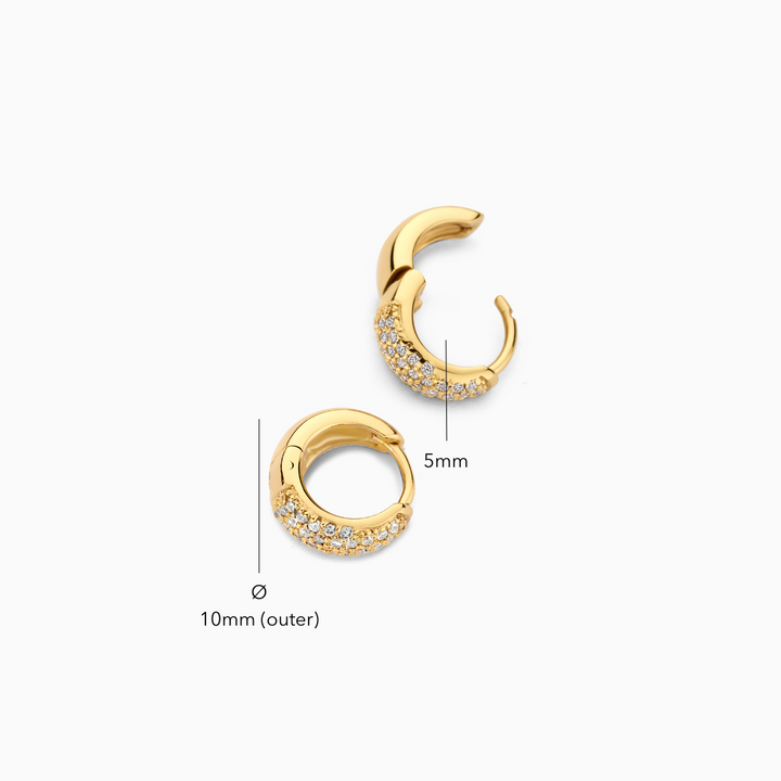 Eliza Mini Hoops | Gold