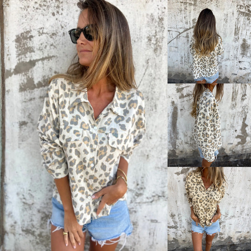 Emelina - Wild Button-Up Blouse