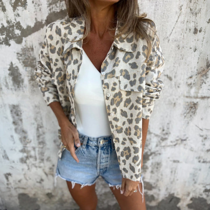 Emelina - Wild Button-Up Blouse