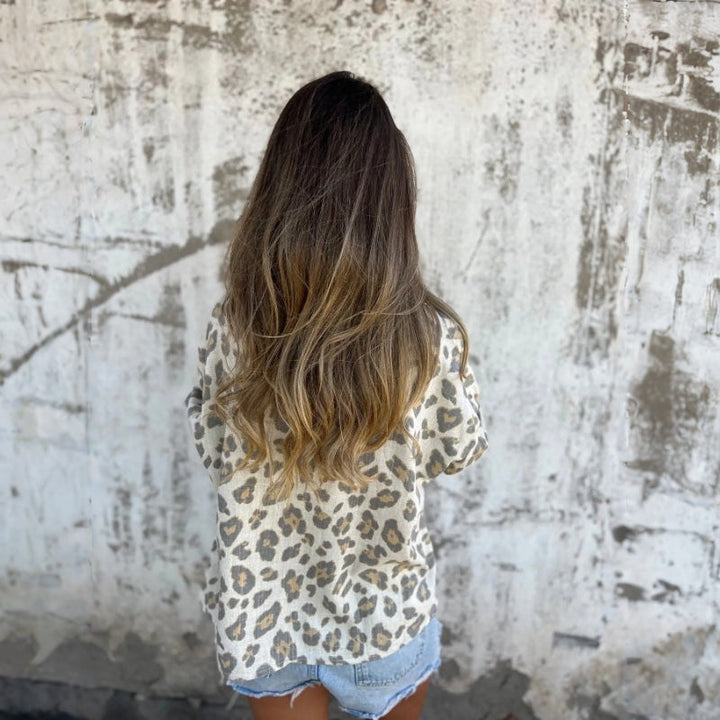 Emelina - Wild Button-Up Blouse