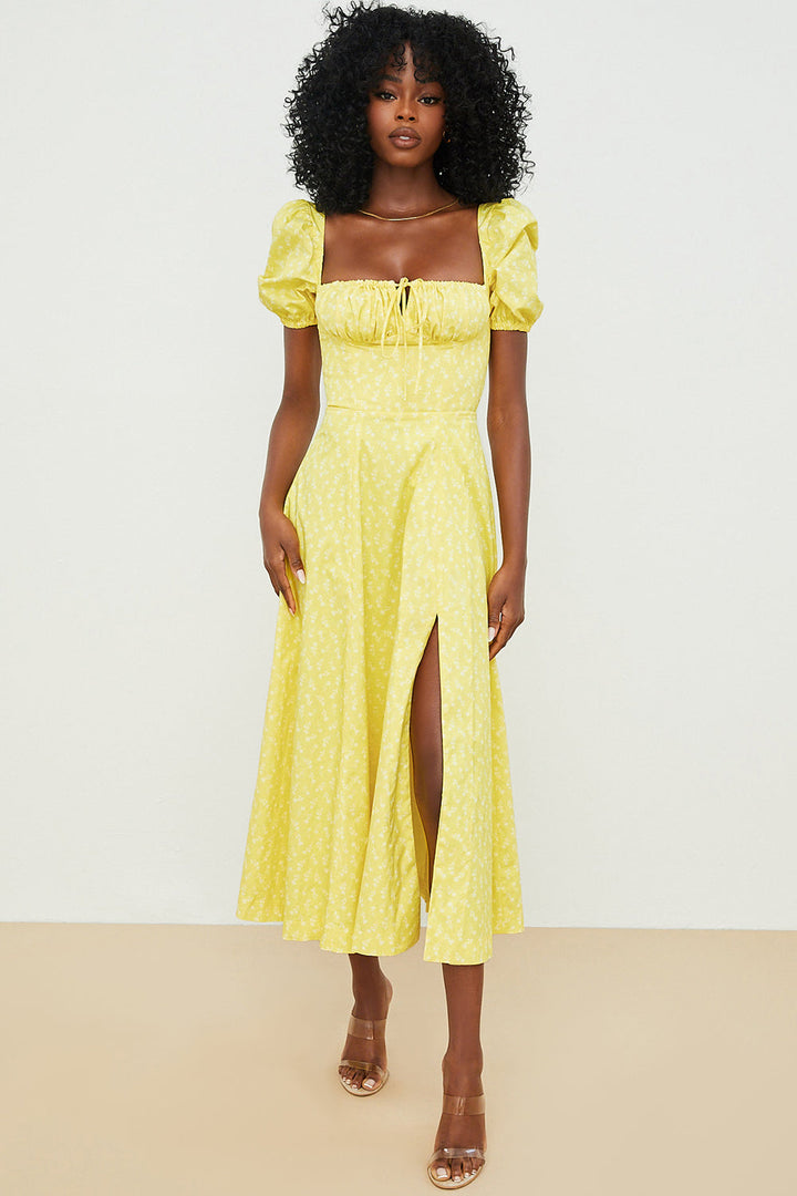 Ailene - Bloom Puff Sleeve Dress